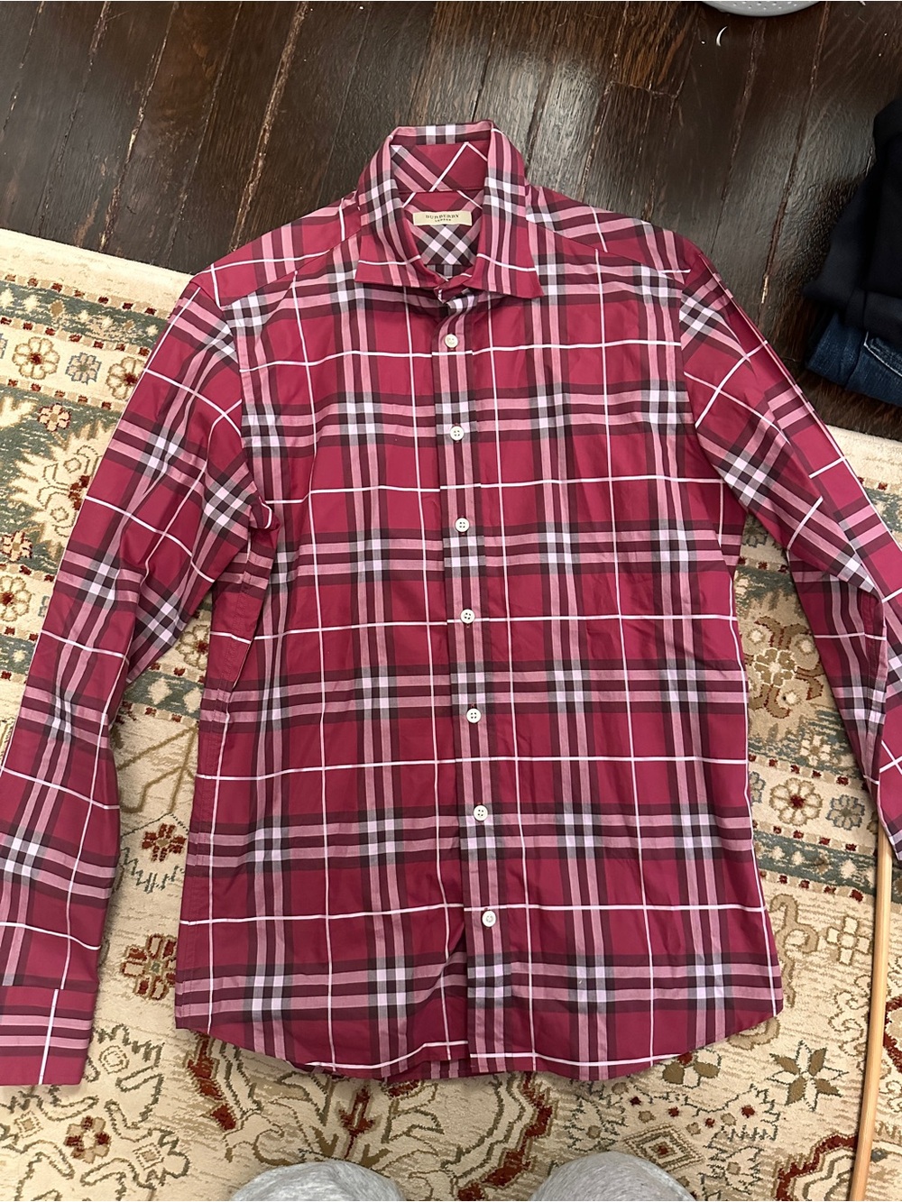 Burberry Plaid Button-Down Shirt